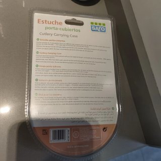 Estuche porta-cubiertos Saro verde menta