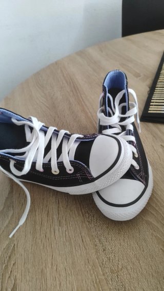 Converse All Stars Negras Multicolor Talla X