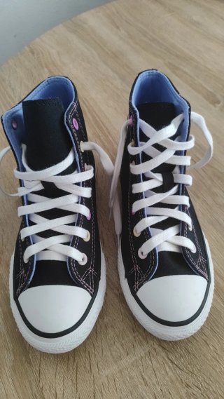 Converse All Stars Negras Multicolor Talla X