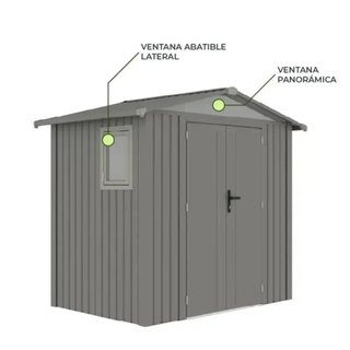 Kiosco Caseta jardín metálica 4,03 m² Grunewald