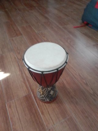 Tambor Djembe Madera Dibujado a Mano