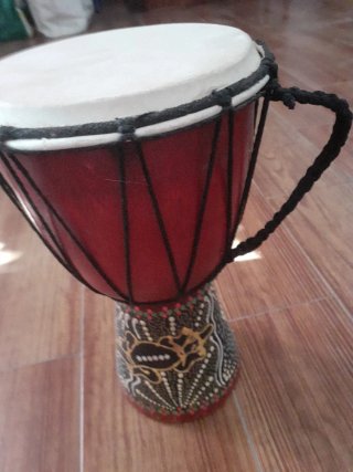 Tambor Djembe Madera Dibujado a Mano