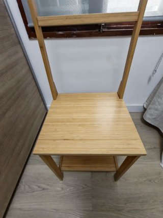 Silla toallero de bambú