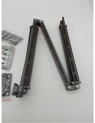 Hggzeg Tendedero de Ropa montado en la Pared - Estante retráctil con Ganchos - Giratorio de 360° - Triple - Plegable - para balcón - l