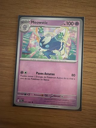 Pack 3 Cartas Pokémon Espurr y Meowstic