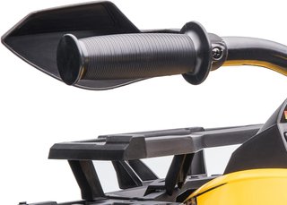 Quad Eléctrico de 12V para Niños de 3-5 Años 3-8Km/H, Coche Eléctrico para Niños con Batería de 10AH, Música, MP3, USB, Tarjeta TF, Faros y Pedal, en PP y Metal, 100X65X73 Cm, Amarillo