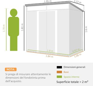 Caseta de Jardín para Herramientas de Acero 1.2X2X1.8M Con Base, Cobertizo de Jardín Con Ventanas Transparentes, Cerradura, Puerta Corredera, Techo Inclinado, 2 Ganchos y 2 Salidas de Aire, Gris