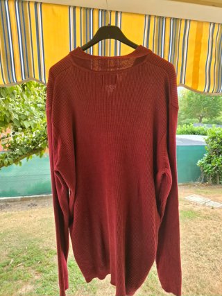 Polo ASOS DESIGN bordeaux oversize cotone