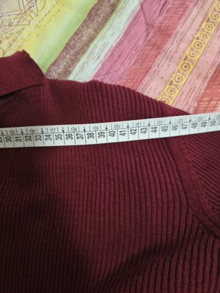 Polo ASOS DESIGN bordeaux oversize cotone