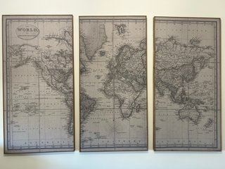 Tríptico Mapa Mundo Maison du Monde