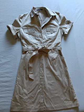 Vestido Beige Talla L