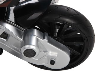 Moto Eléctrica para Niños de 3 a 8 Años con Licencia BMW, Velocidad 2.5-5Km/H, Motocicleta Eléctrica con Batería de 12V, Ruedecillas y Luces, 110X47X69 Cm, Negro y Rojo