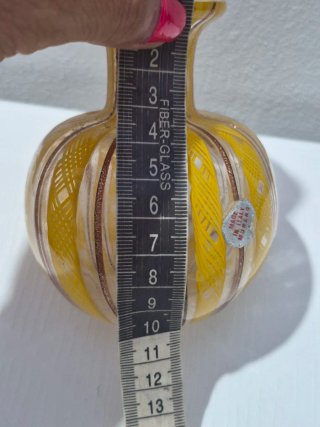 Vaso Boccetta Vetro murano Giallo