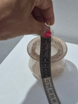 Boccetta in vetro di Murano dorata