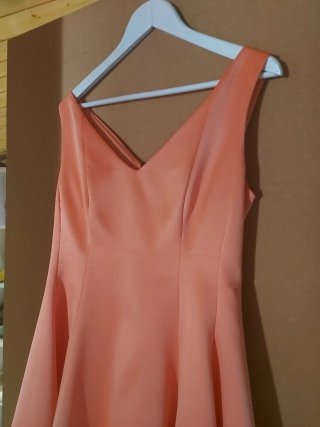 Vestido fiesta/bodas color coral