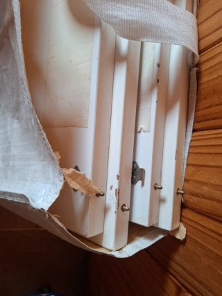 Mesa consola extensible madera blanca lacada.