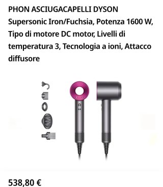 Dyson Supersonic Grigio/Rosa