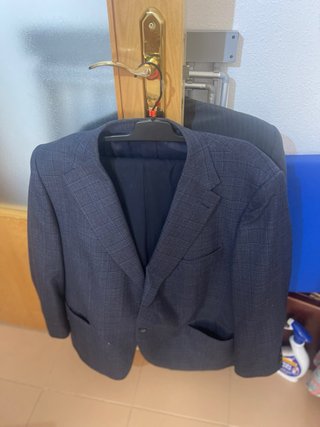 Traje de chaqueta y pantalón hombre azul