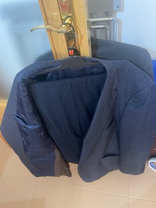 Traje de chaqueta y pantalón hombre azul