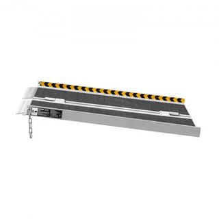 Rampa de Silla de Ruedas Portátil, Capacidad de 362.9 kg 61 cm, Rampa de Umbral Plegable de Aluminio Antideslizante, Rampa Plegable para Scooter de Movilidad, Rampa para Silla de Ruedas, Rampa par...