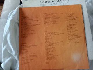 Vinile 33 giri Antonello Venditti Sotto il segno d