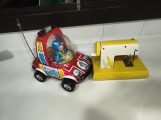 Lote Juguetes Vintage Coche Máquina Coser