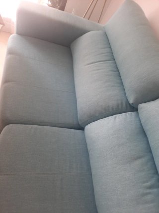 Sofá Cama Italiano Tela Azul