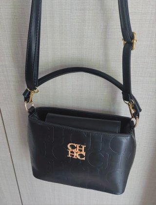 Borsa CH Carolina Herrera pelle nera