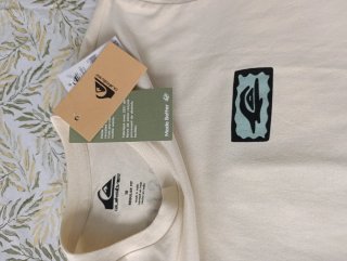 Camiseta Quiksilver beige niño