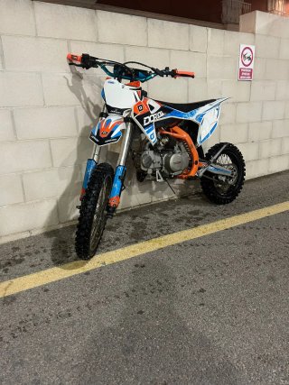 Pitbike 140cc Motocross Naranja/Blanco