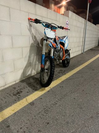 Pitbike 140cc Motocross Naranja/Blanco
