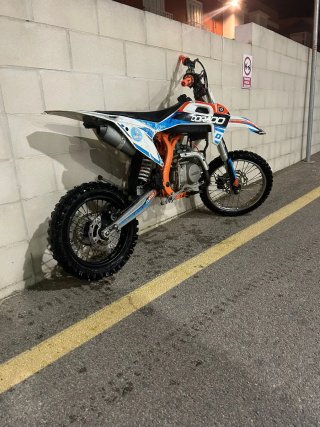 Pitbike 140cc Motocross Naranja/Blanco