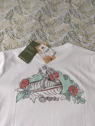 Camiseta Quiksilver niño blanca