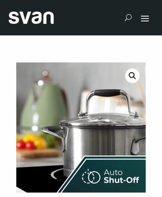 Vitrocerámica Svan 6600W 5,1cm 59cm 52cm (nueva)
