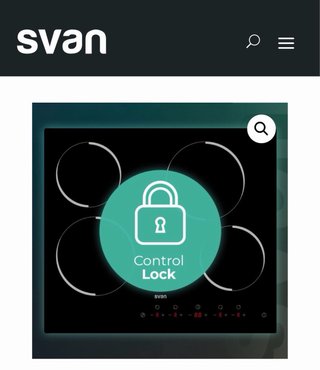 Vitrocerámica Svan 6600W 5,1cm 59cm 52cm (nueva)