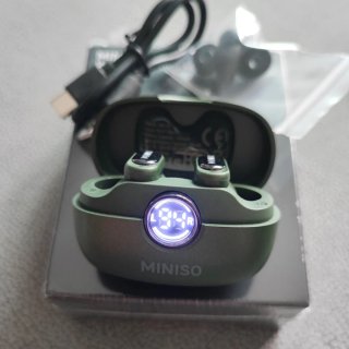 Auriculares Bluetooth Miniso - Novos - Verde