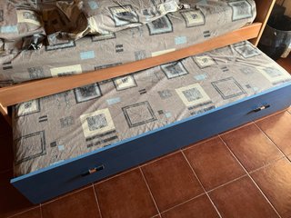 Litera madera con cama nido en Tossa de Mar