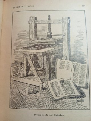 Libro Antiguo HOMBRES Y OBRAS
