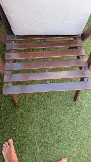 4 sillas de madera para terraza