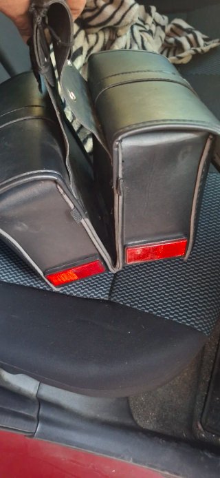 Alforjas Moto Cuero 25x25