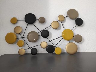 Decoración de Pared Moderna Metálica