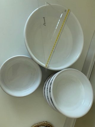 Set 5 ciotole ceramica floreale