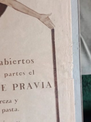 Cartel Publicitario Jabón Heno de Pravia 1928