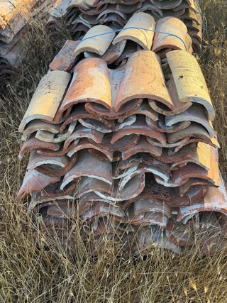 Tejas de barro curvas para tejado