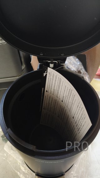 Cubo de Basura de Baño, 6 L, Cubo de Acero con Tapa de Cierre Suave