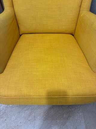 Butaca IKEA amarilla tela