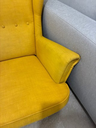 Butaca IKEA amarilla tela