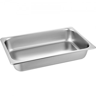 6 Pack de Bandejas de Vapor 20.9 x 12.8 x 3.9 Pulgadas Bandeja de Vapor Profunda Tamaño Completo Contenedor de Alimentos de 13L Bandeja de Horno de Acero Inoxidable Bandejas de Hotel Antiadherentes