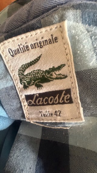 Pantalón corto azul Lacoste