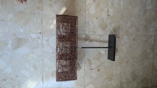 Lámpara de techo de mimbre